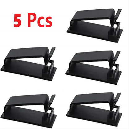 Self Adhesive Cable Management Clips Cable Organizers Wire Clips Cord Holder for TV PC Ethernet Cable under Desk Home Office