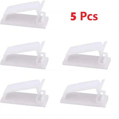Self Adhesive Cable Management Clips Cable Organizers Wire Clips Cord Holder for TV PC Ethernet Cable under Desk Home Office