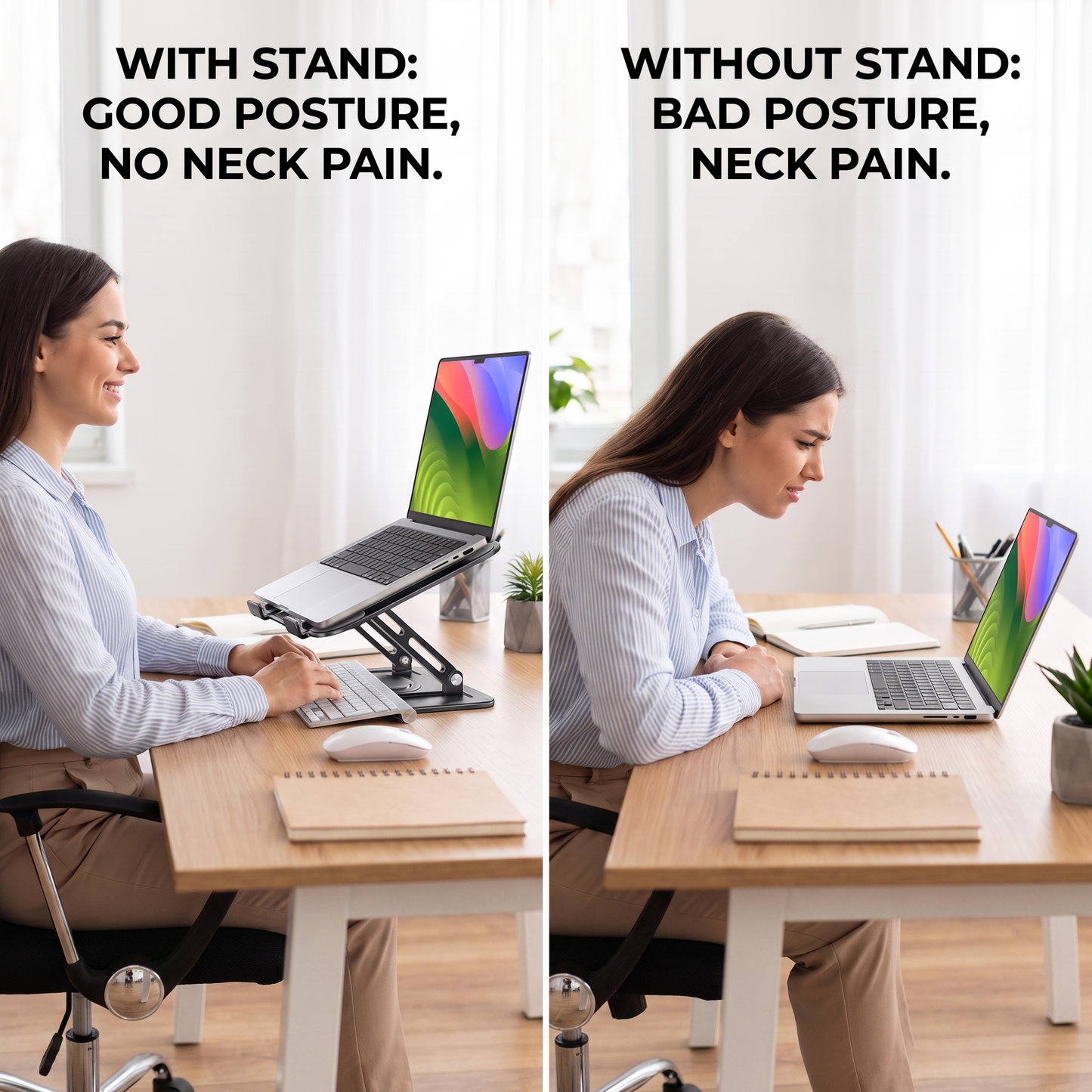AeroStand Pro 2.0 - 360° Rotating Laptop Stand